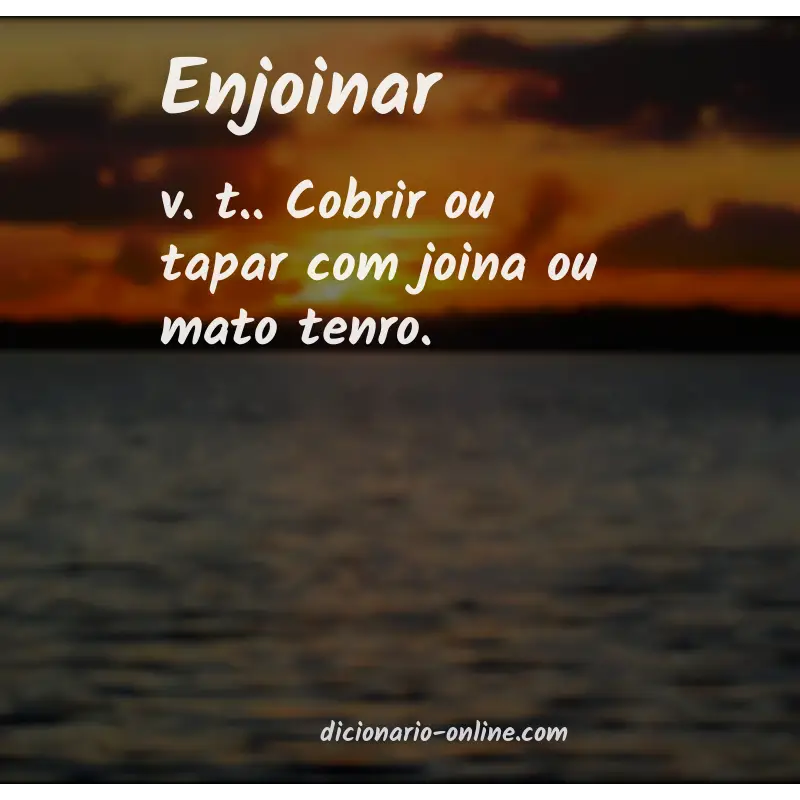 Significado de enjoinar