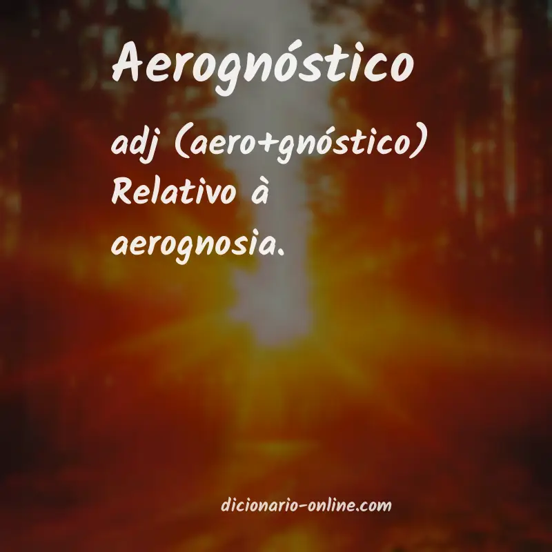 Significado de aerognóstico