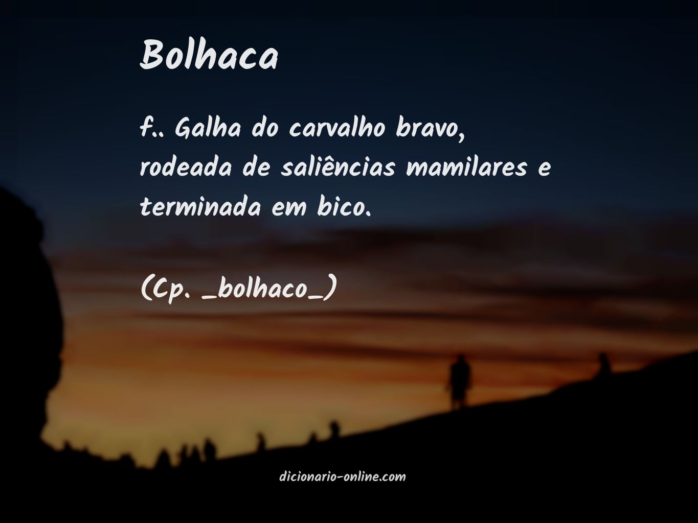 Significado de bolhaca