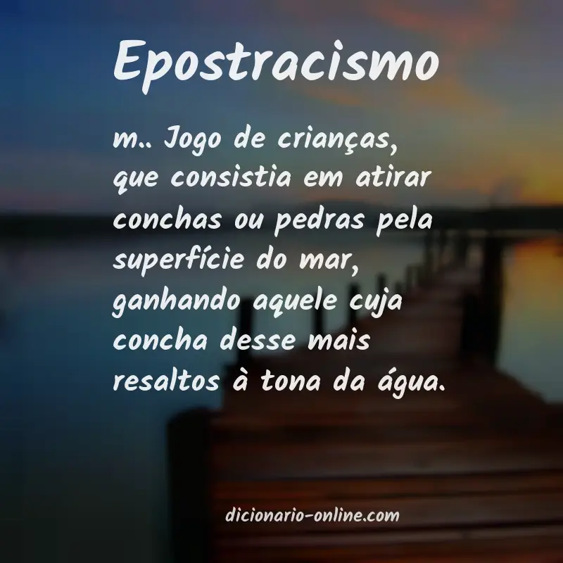 Significado de epostracismo