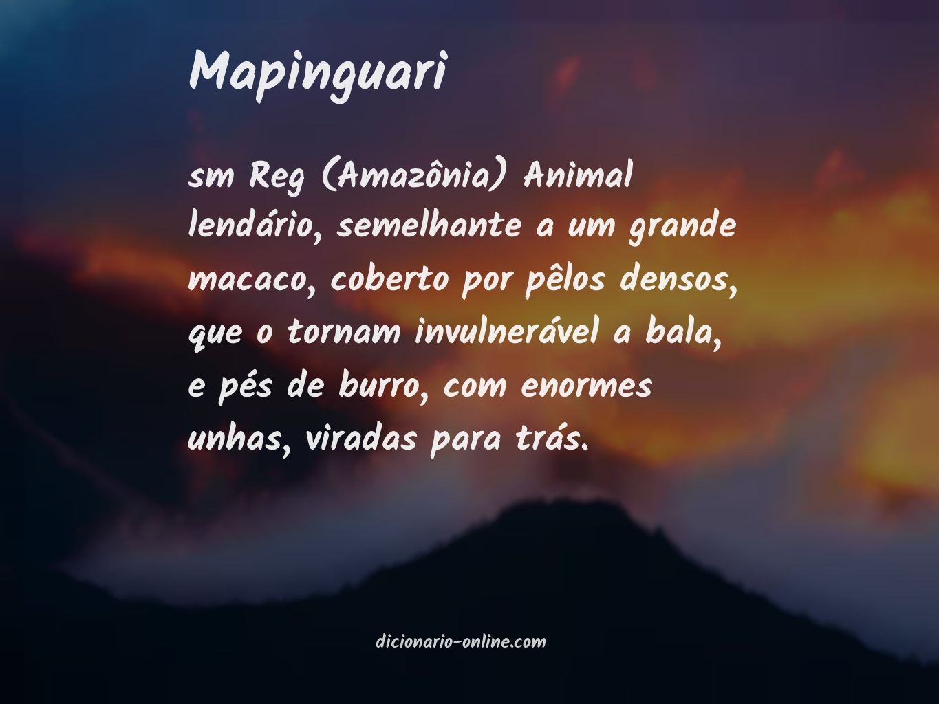 Significado de mapinguari