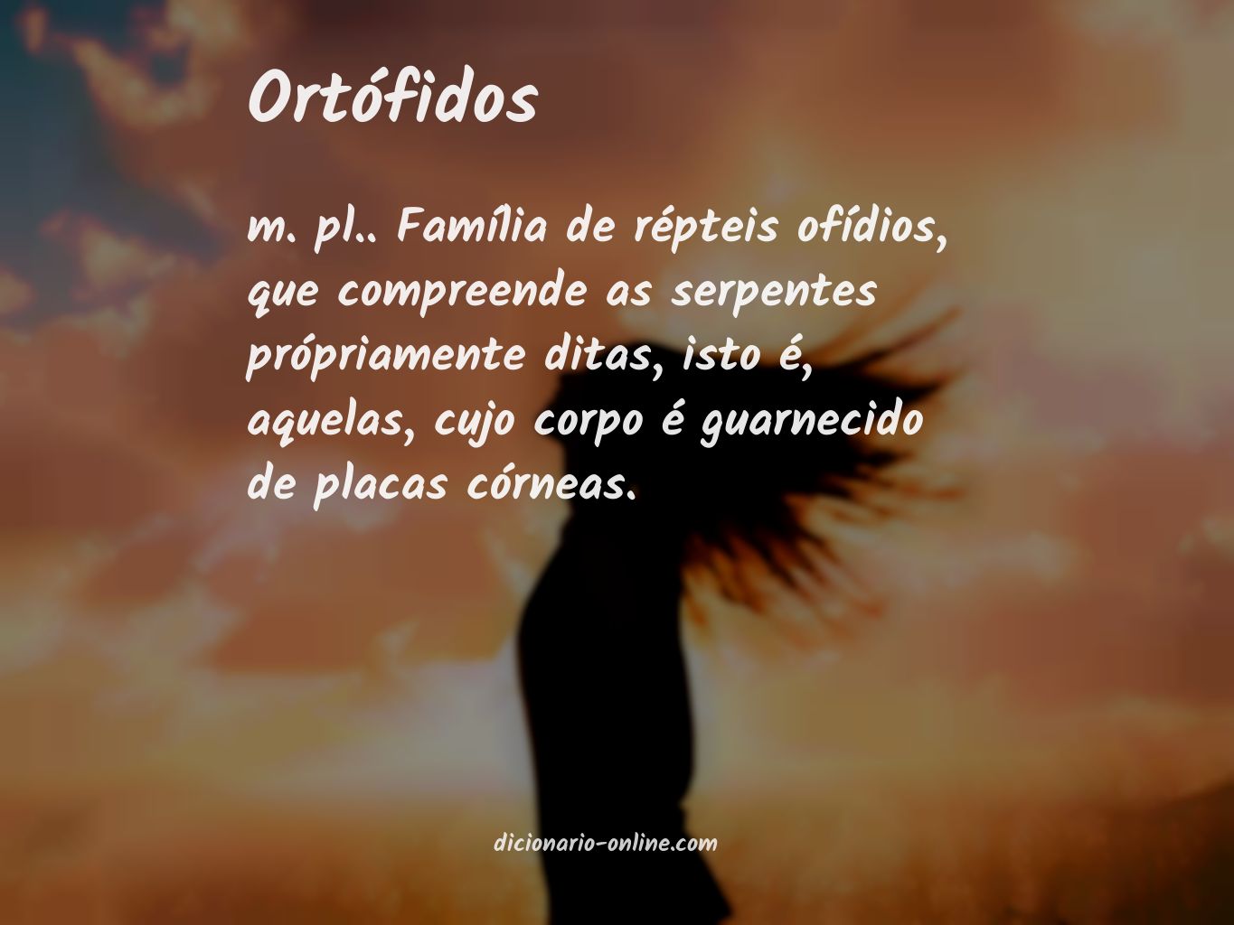 Significado de ortófidos