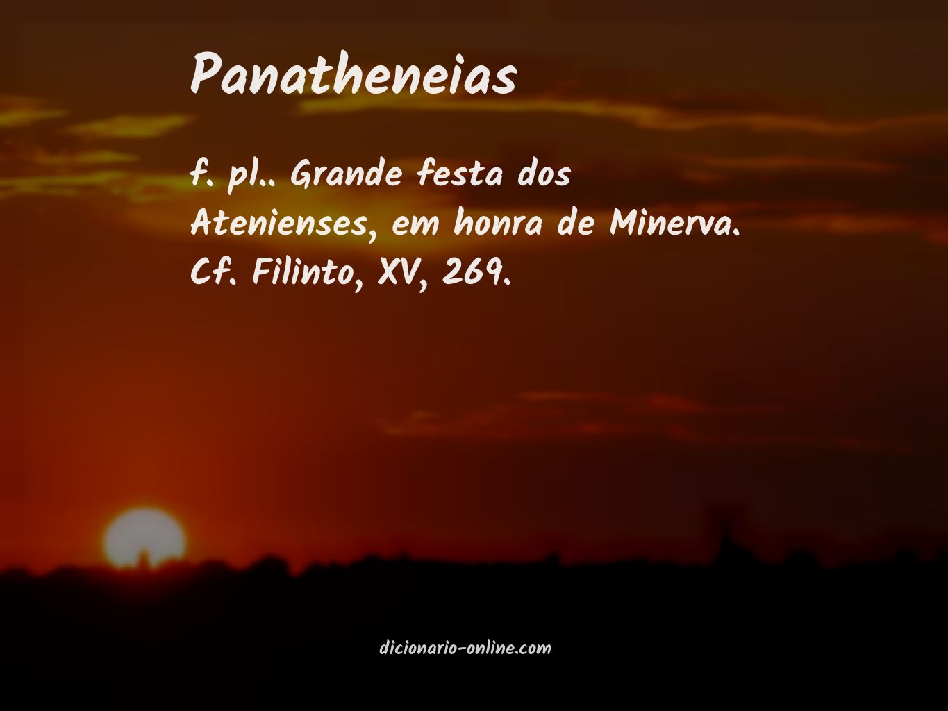 Significado de panatheneias