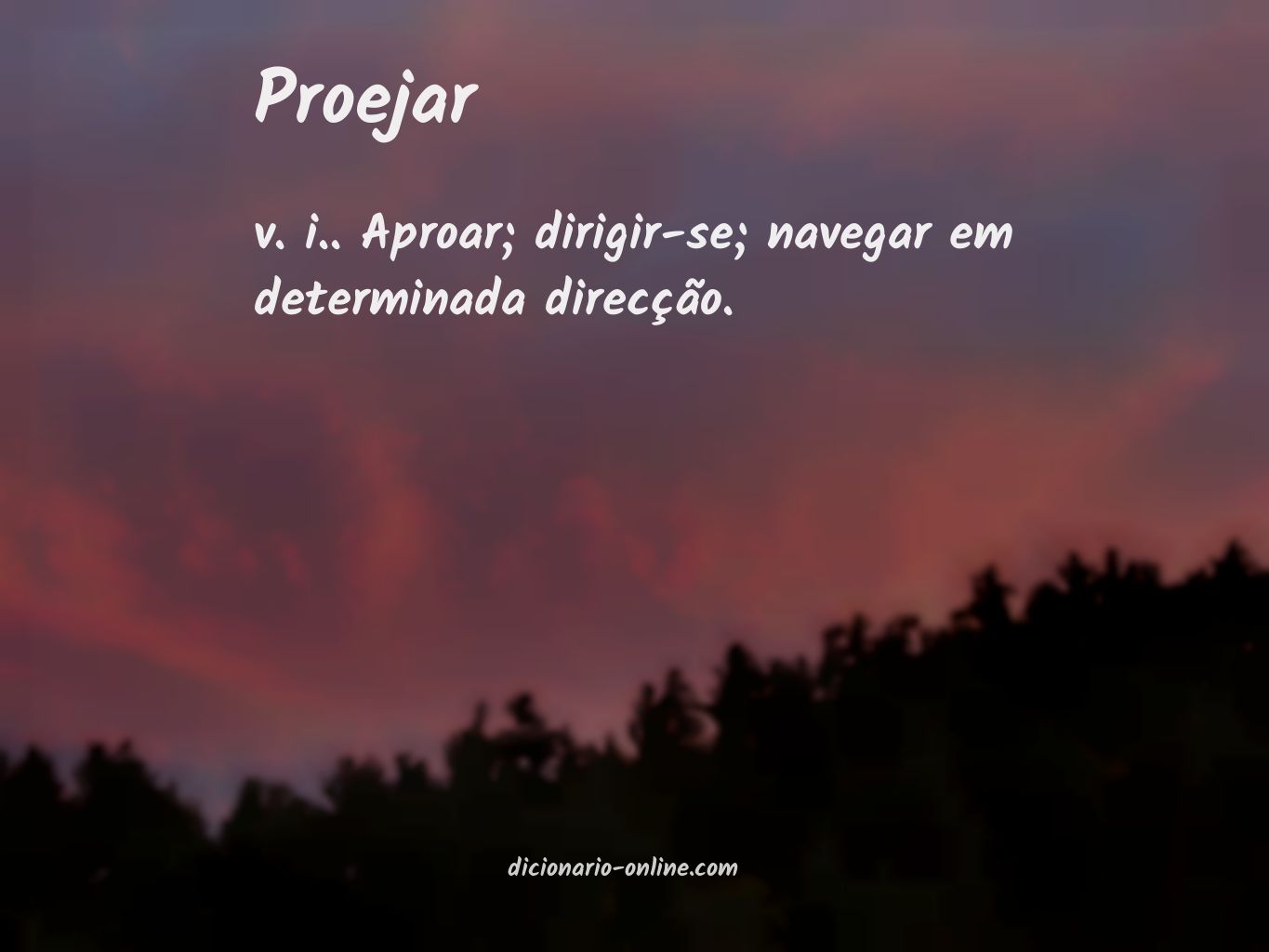 Significado de proejar