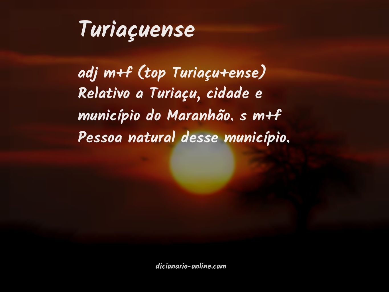 Significado de turiaçuense