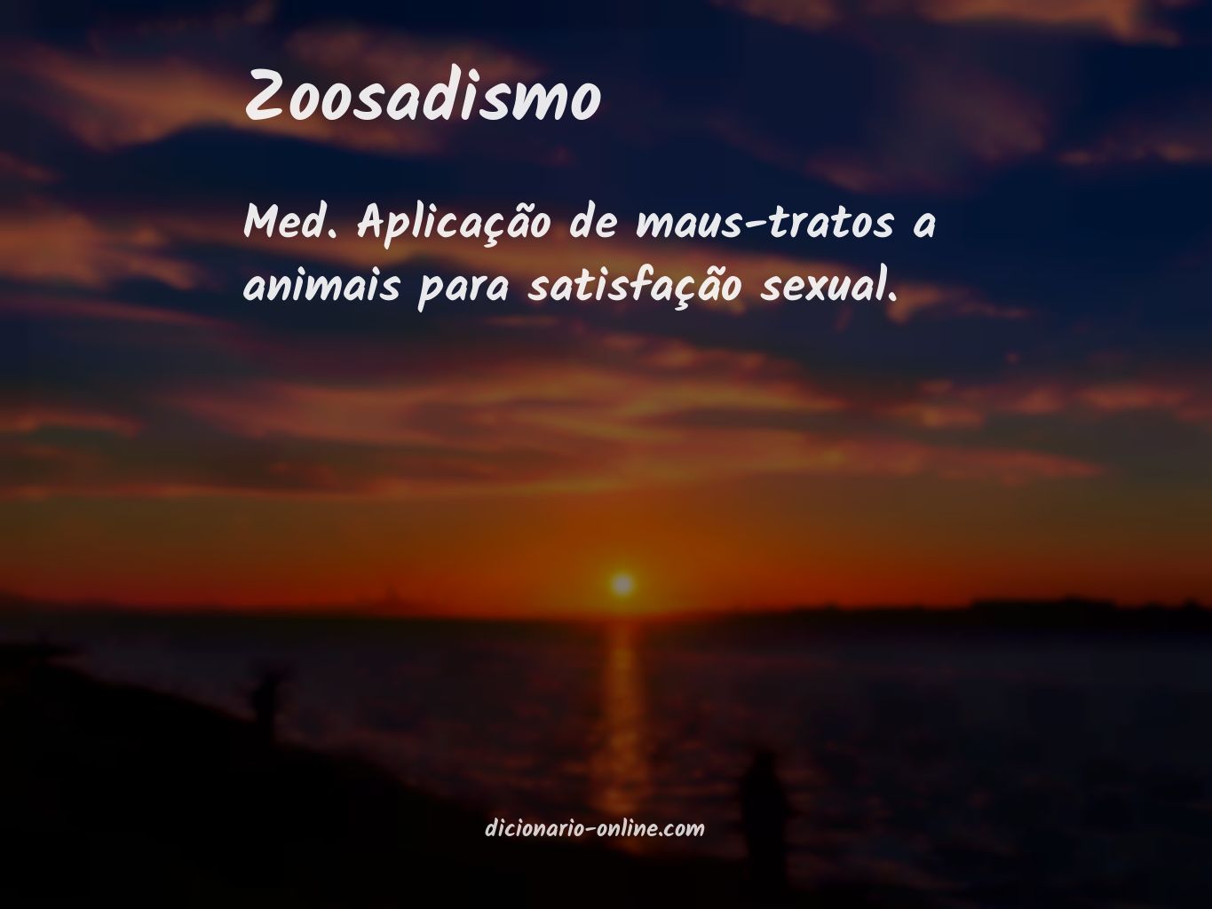 Significado de zoosadismo