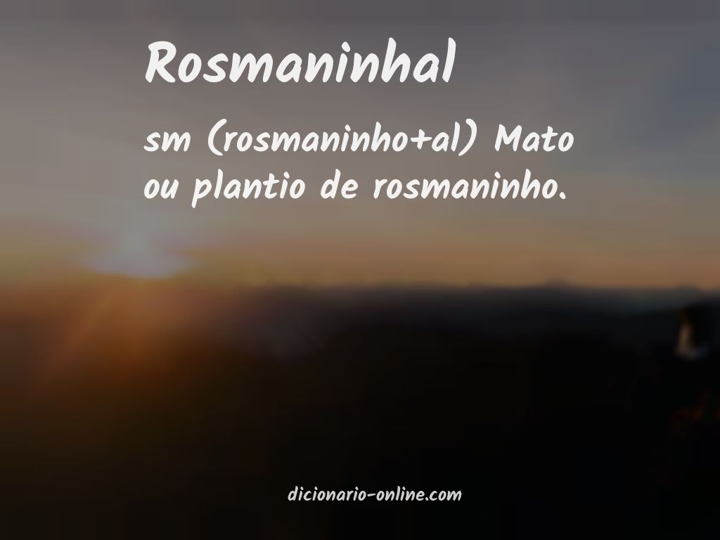 Significado de rosmaninhal