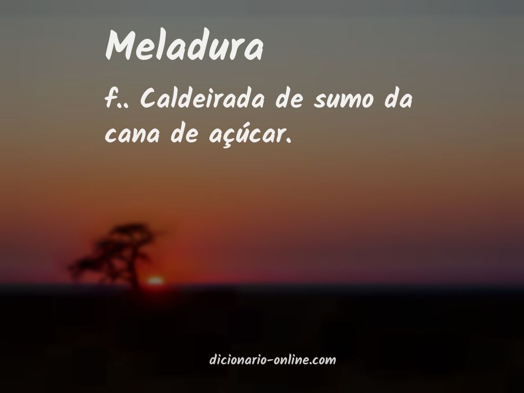 Significado de meladura