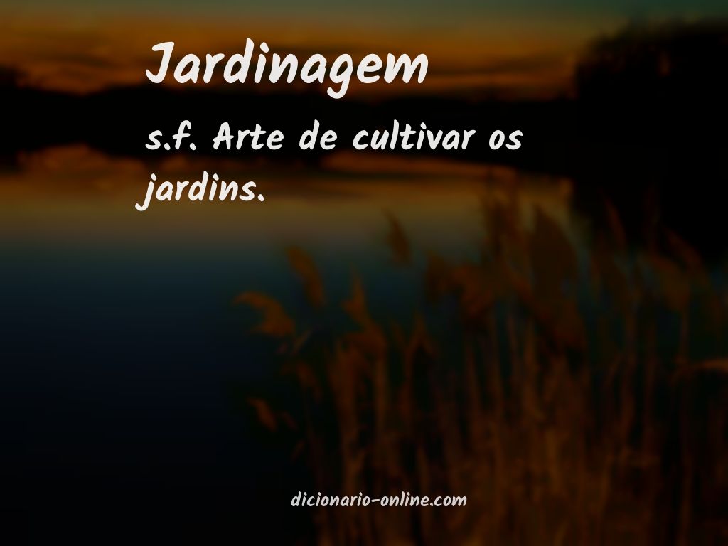 Significado de jardinagem