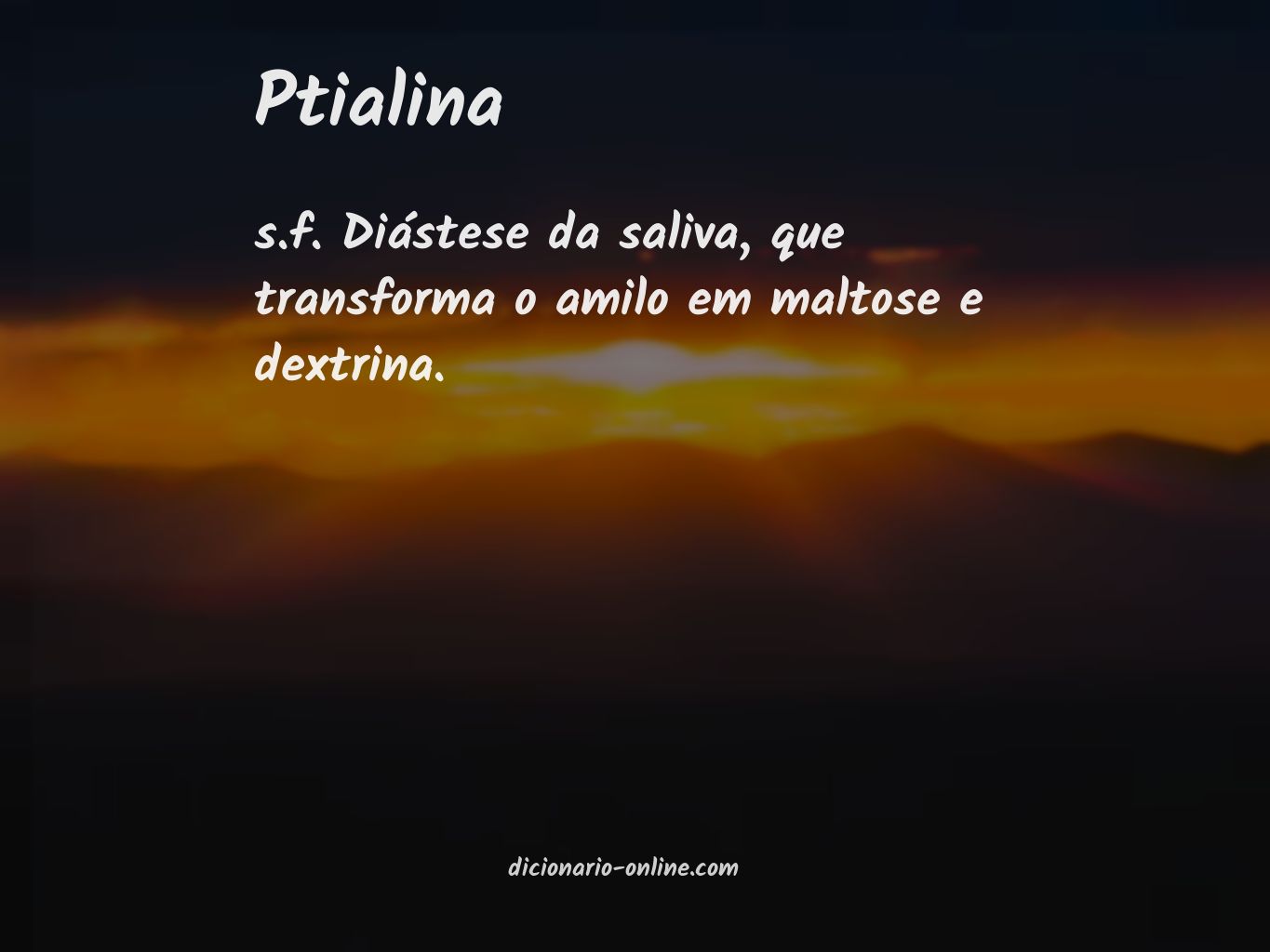 Significado de ptialina