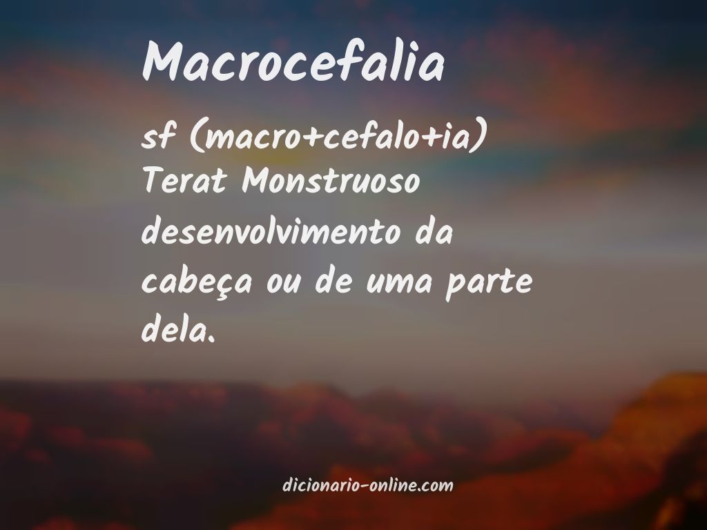 Significado de macrocefalia