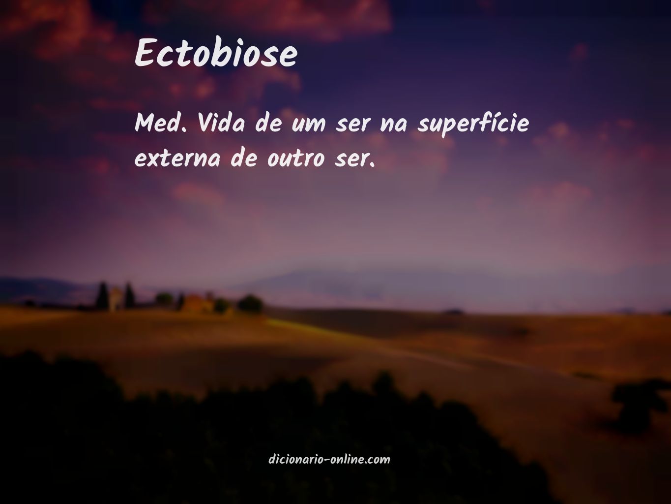 Significado de ectobiose