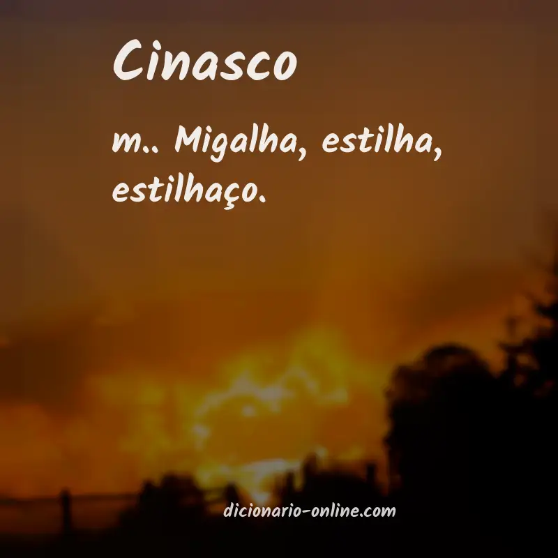 Significado de cinasco