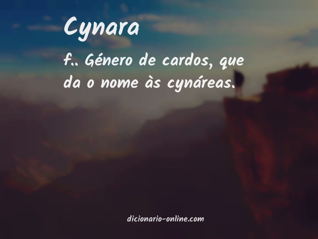 Significado de cynara