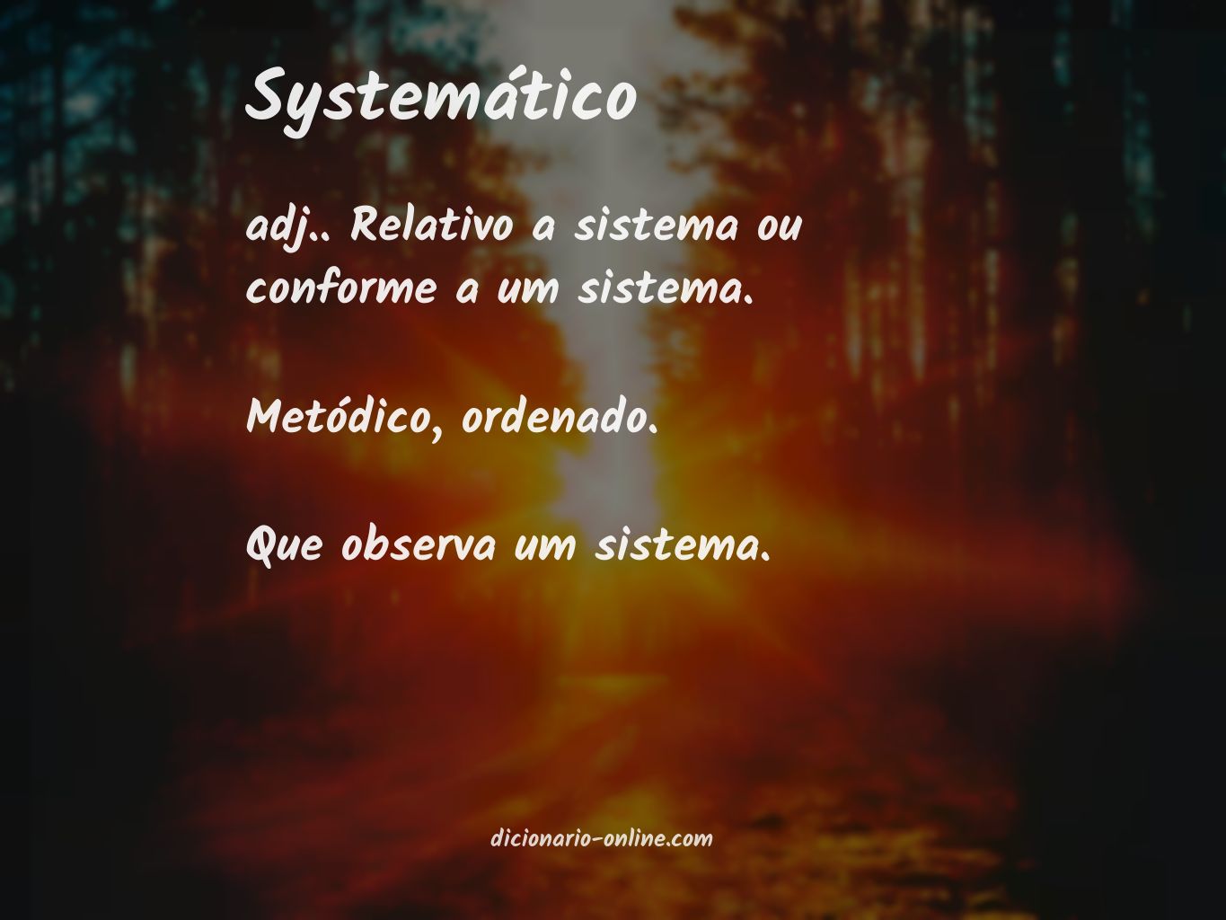 Significado de systemático