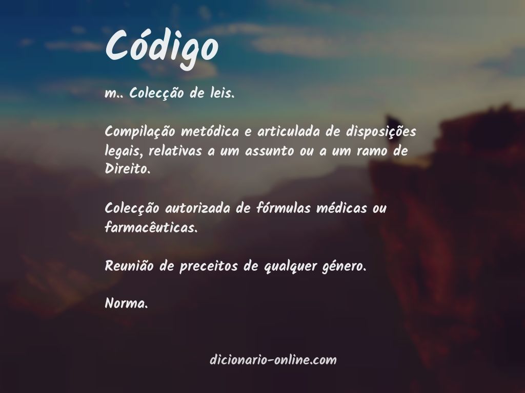 Significado de código