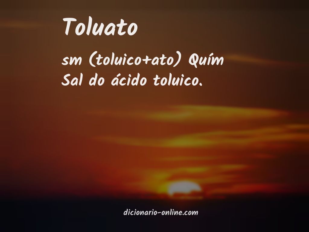 Significado de toluato