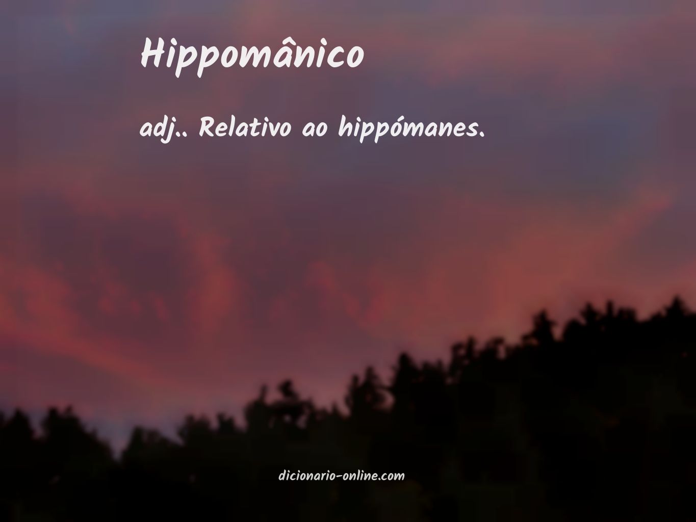 Significado de hippomânico