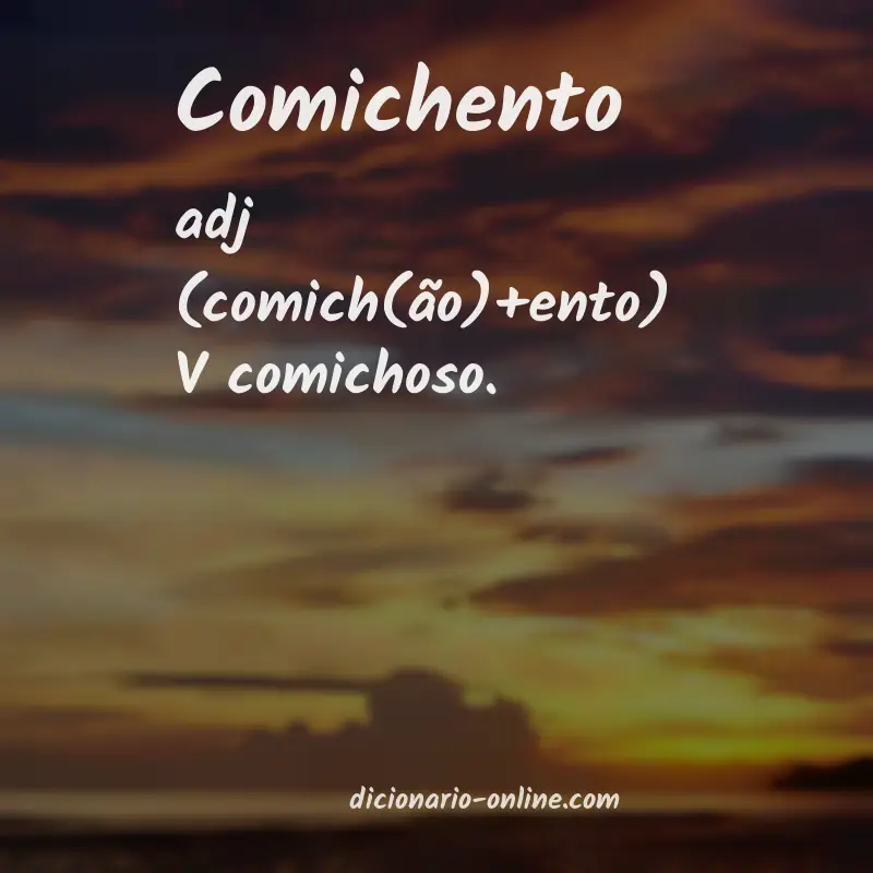 Significado de comichento