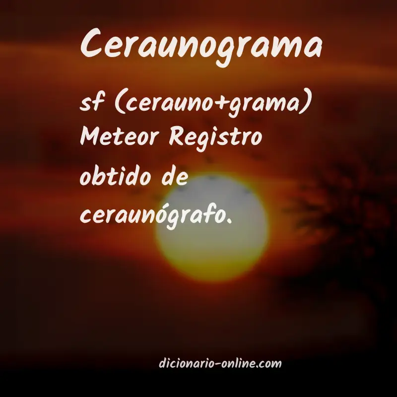Significado de ceraunograma