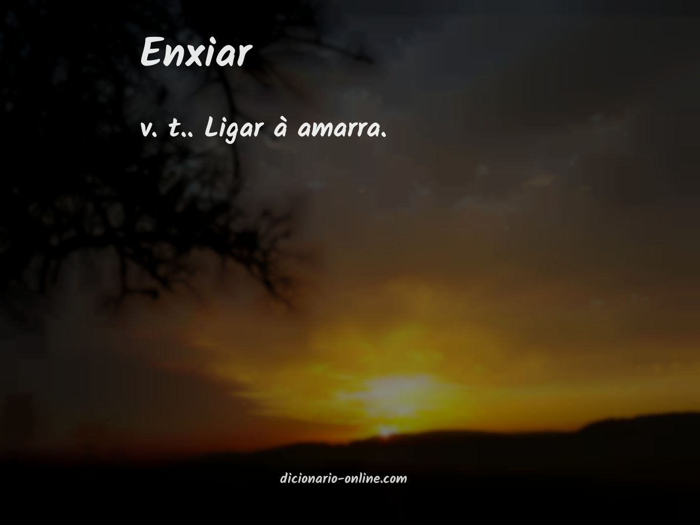 Significado de enxiar