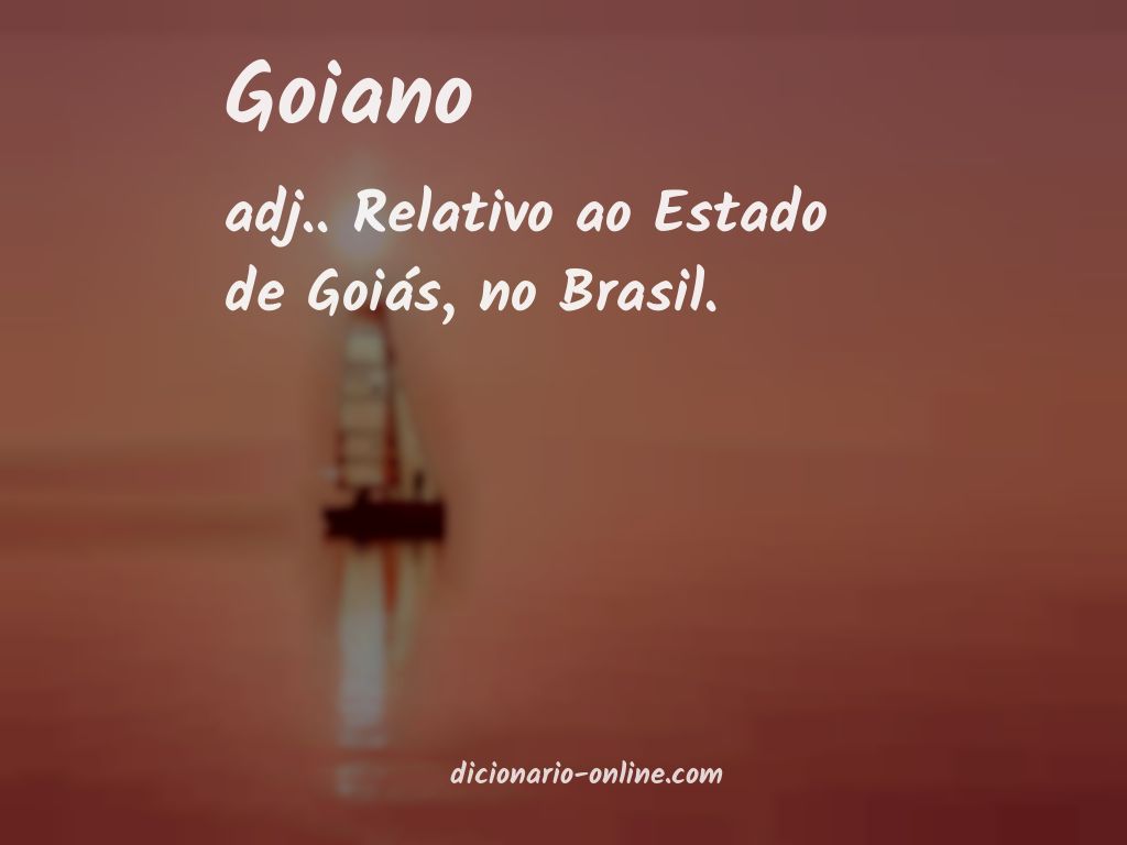 Significado de goiano