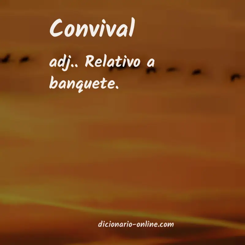 Significado de convival