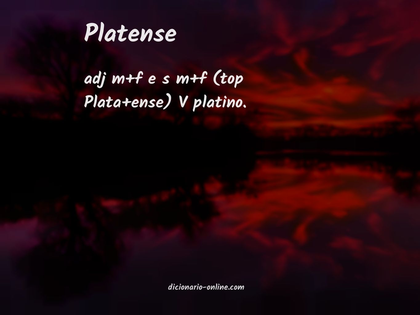 Significado de platense