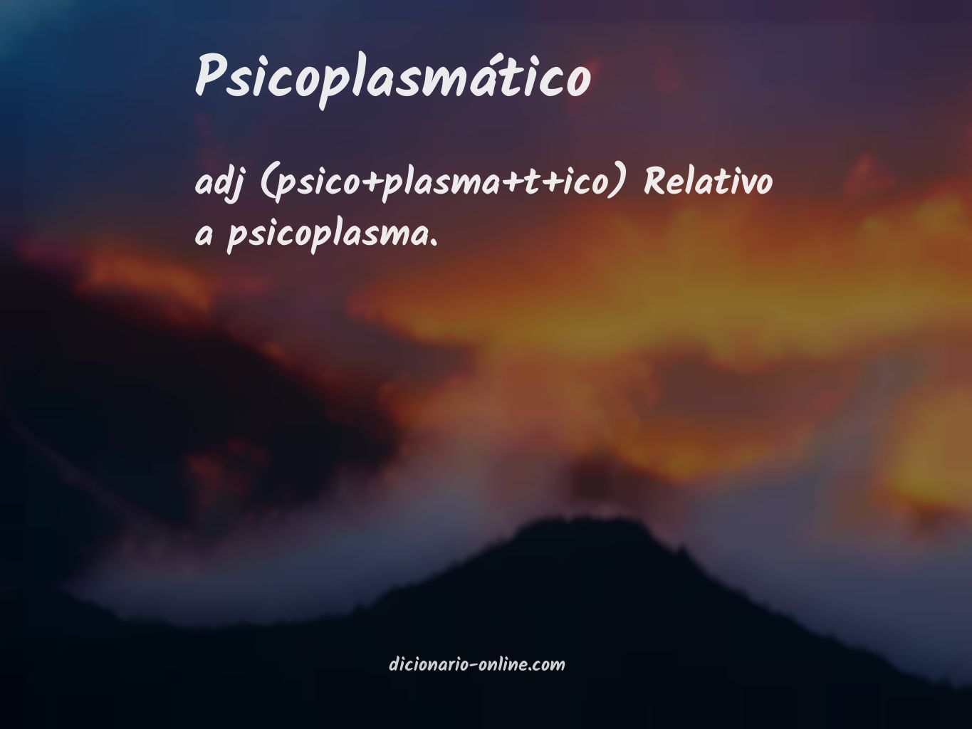 Significado de psicoplasmático