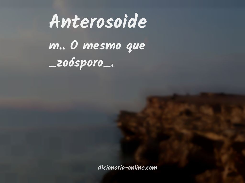 Significado de anterosoide