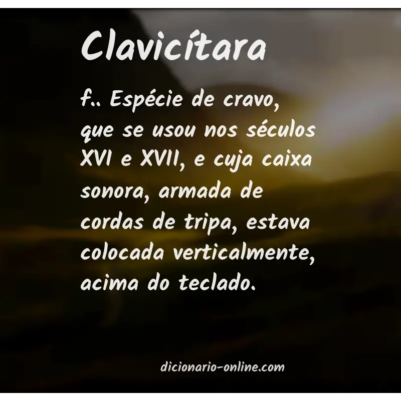 Significado de clavicítara