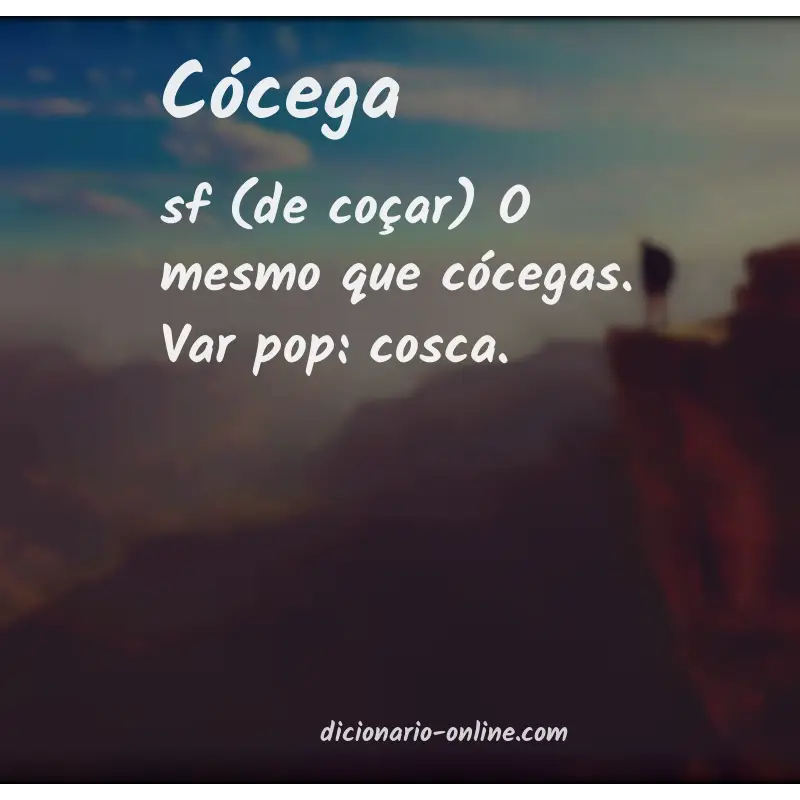 Significado de cócega