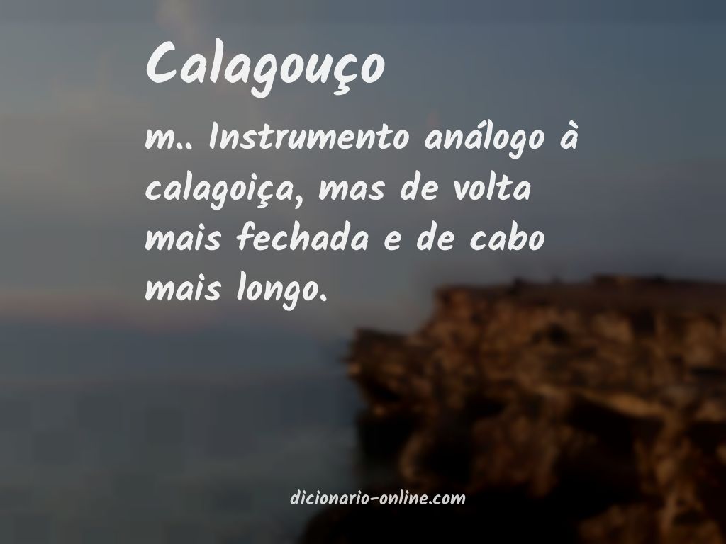 Significado de calagouço