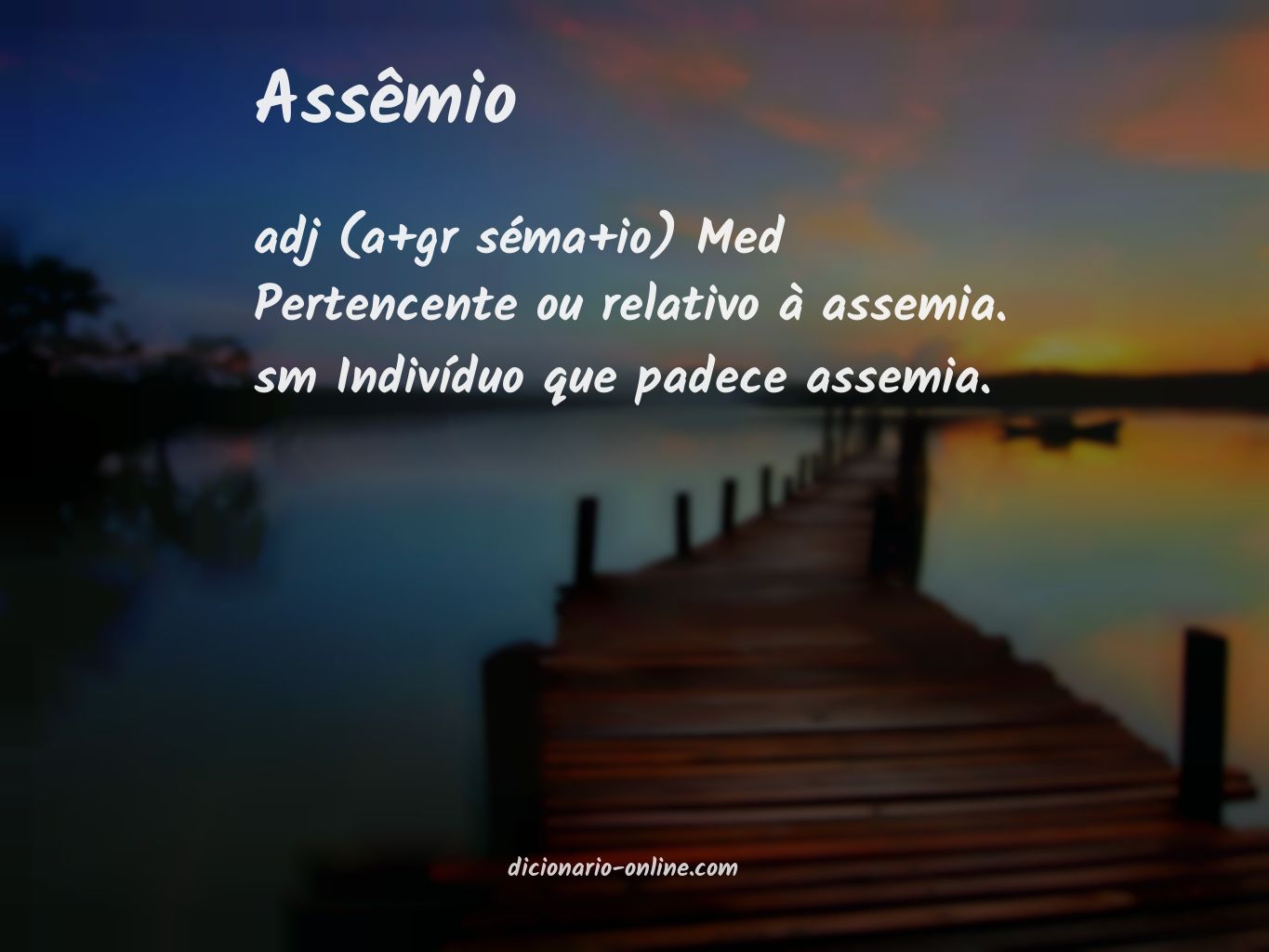 Significado de assêmio