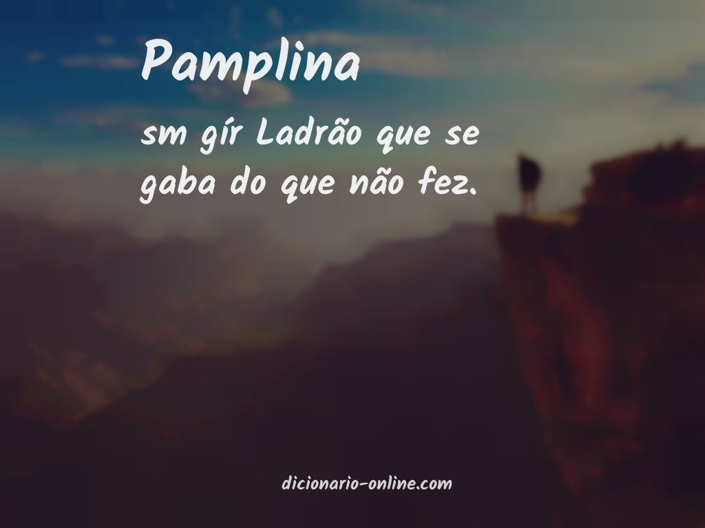 Significado de pamplina