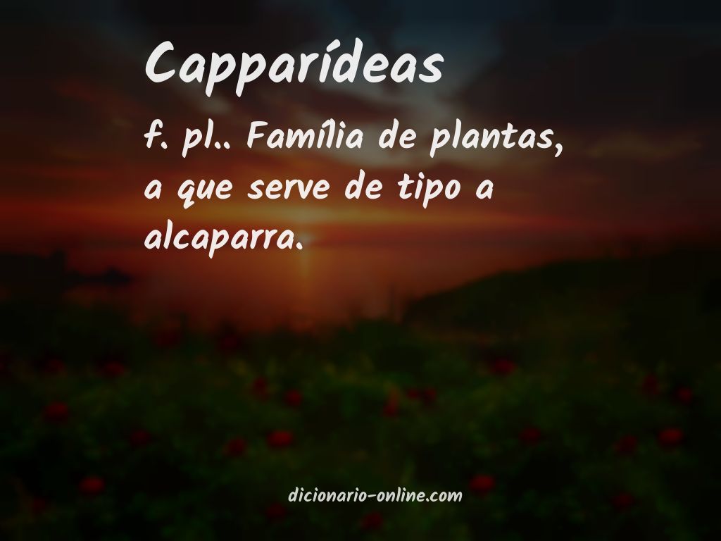 Significado de capparídeas