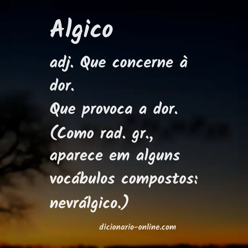 Significado de algico