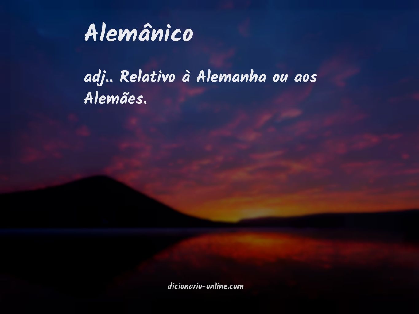 Significado de alemânico