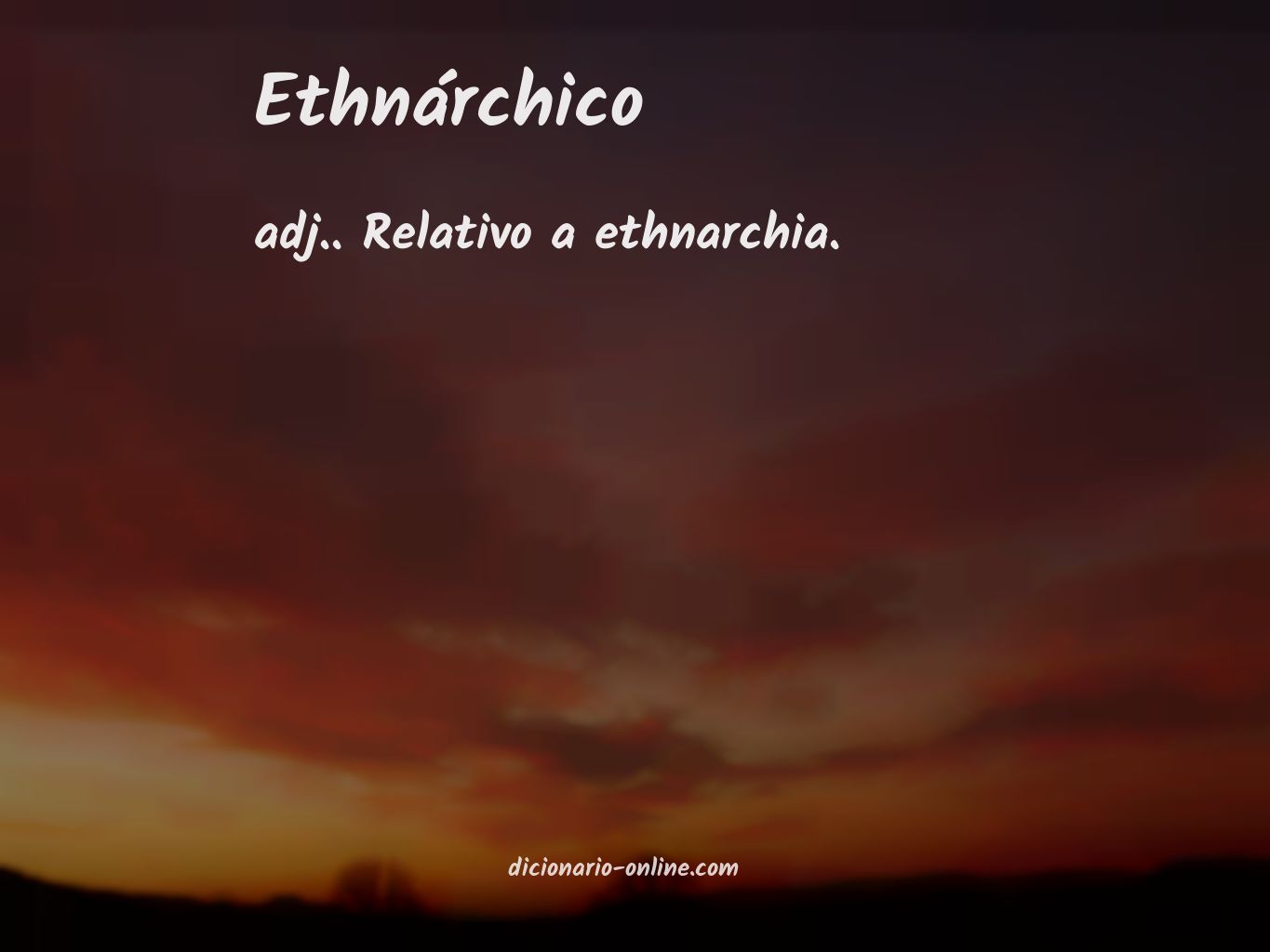 Significado de ethnárchico