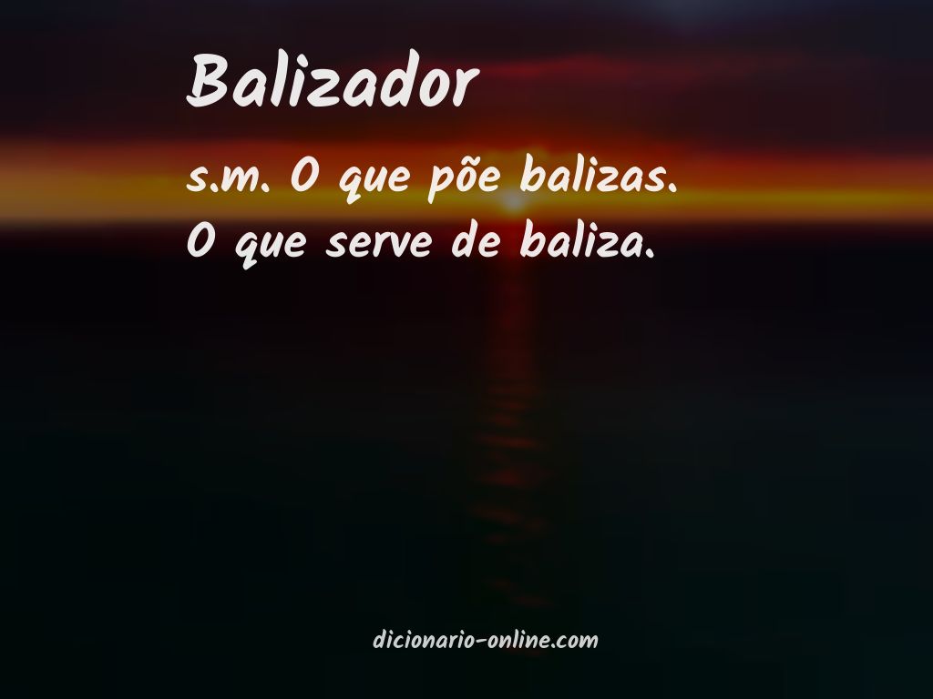 Significado de balizador