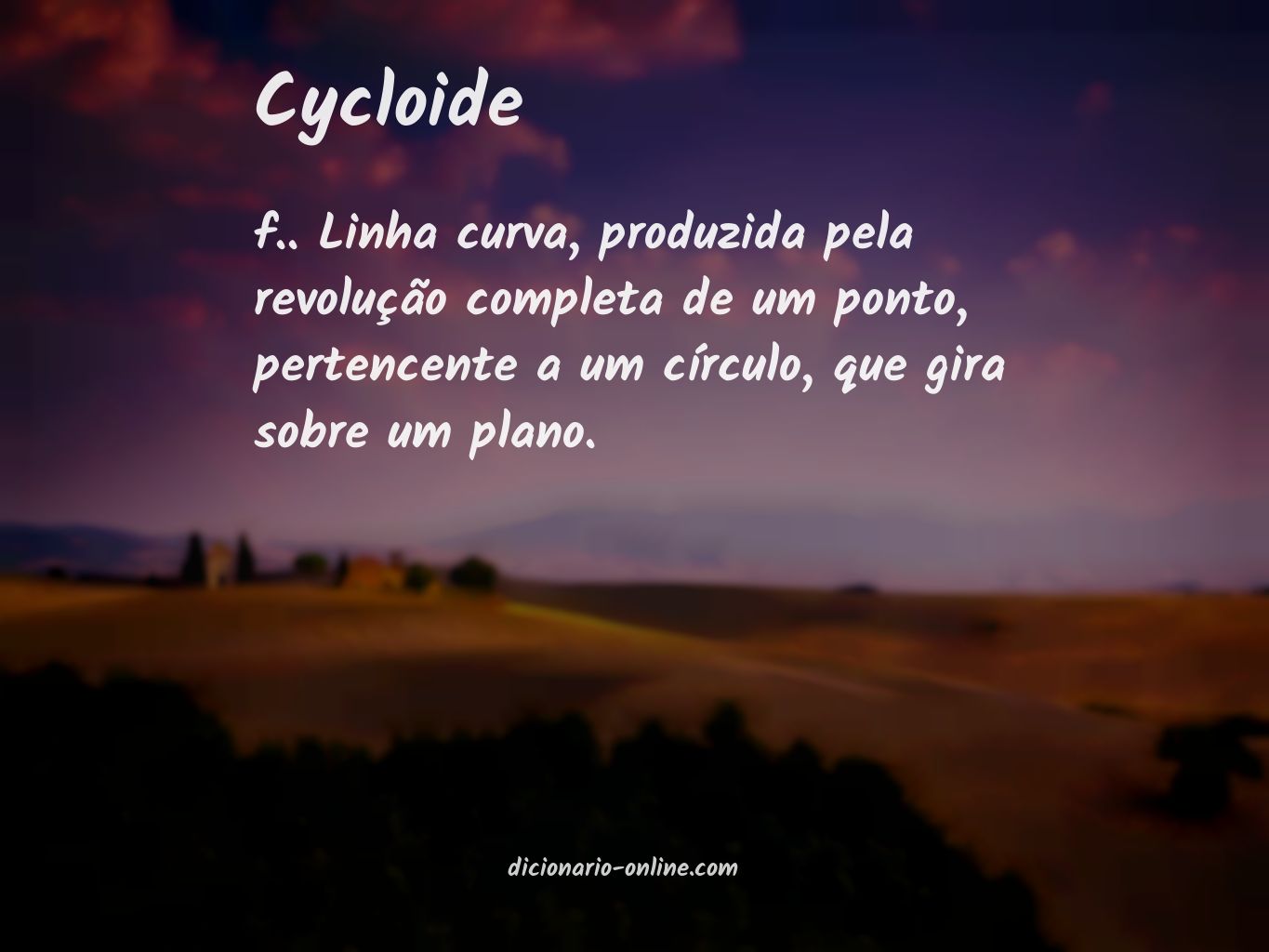 Significado de cycloide