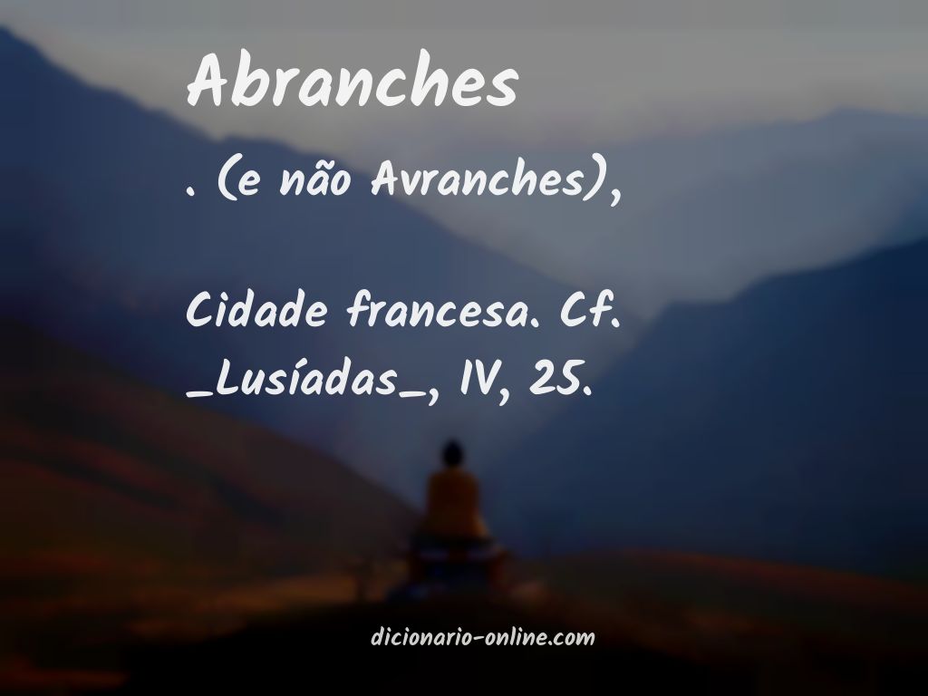 Significado de abranches