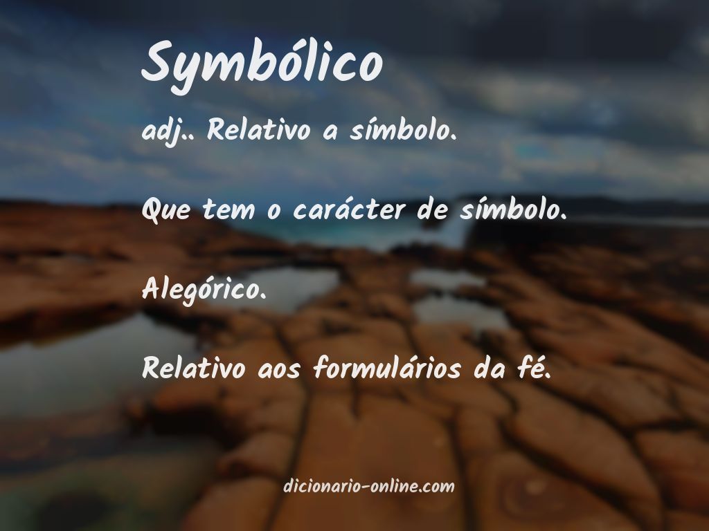 Significado de symbólico