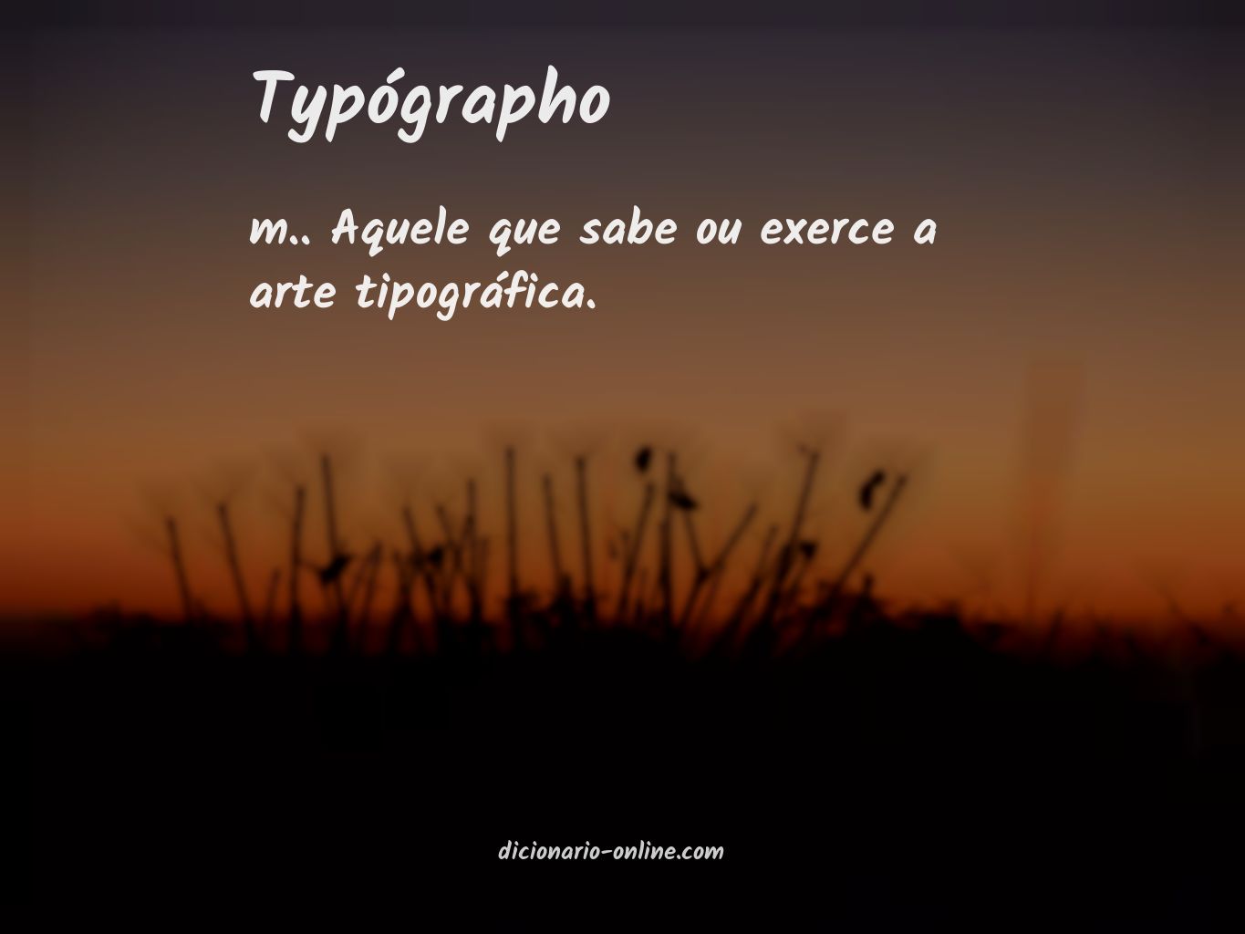 Significado de typógrapho