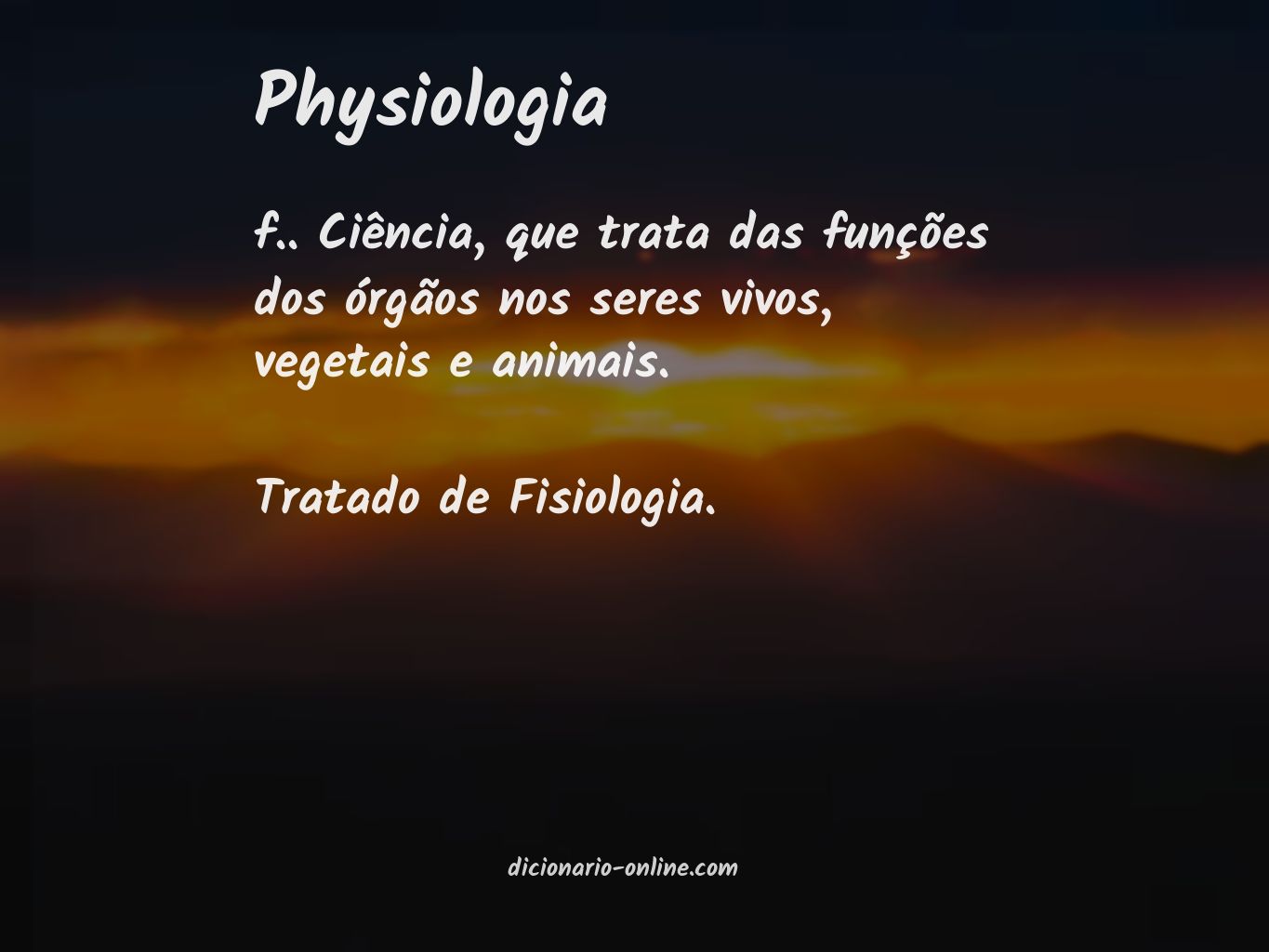 Significado de physiologia