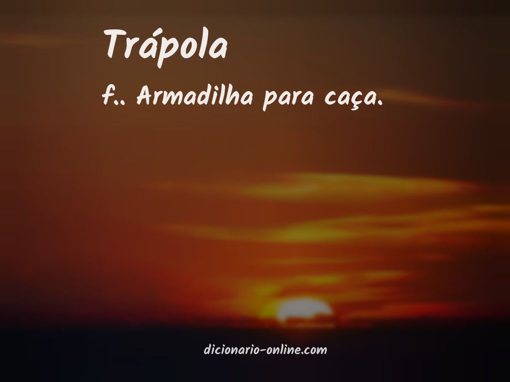 Significado de trápola