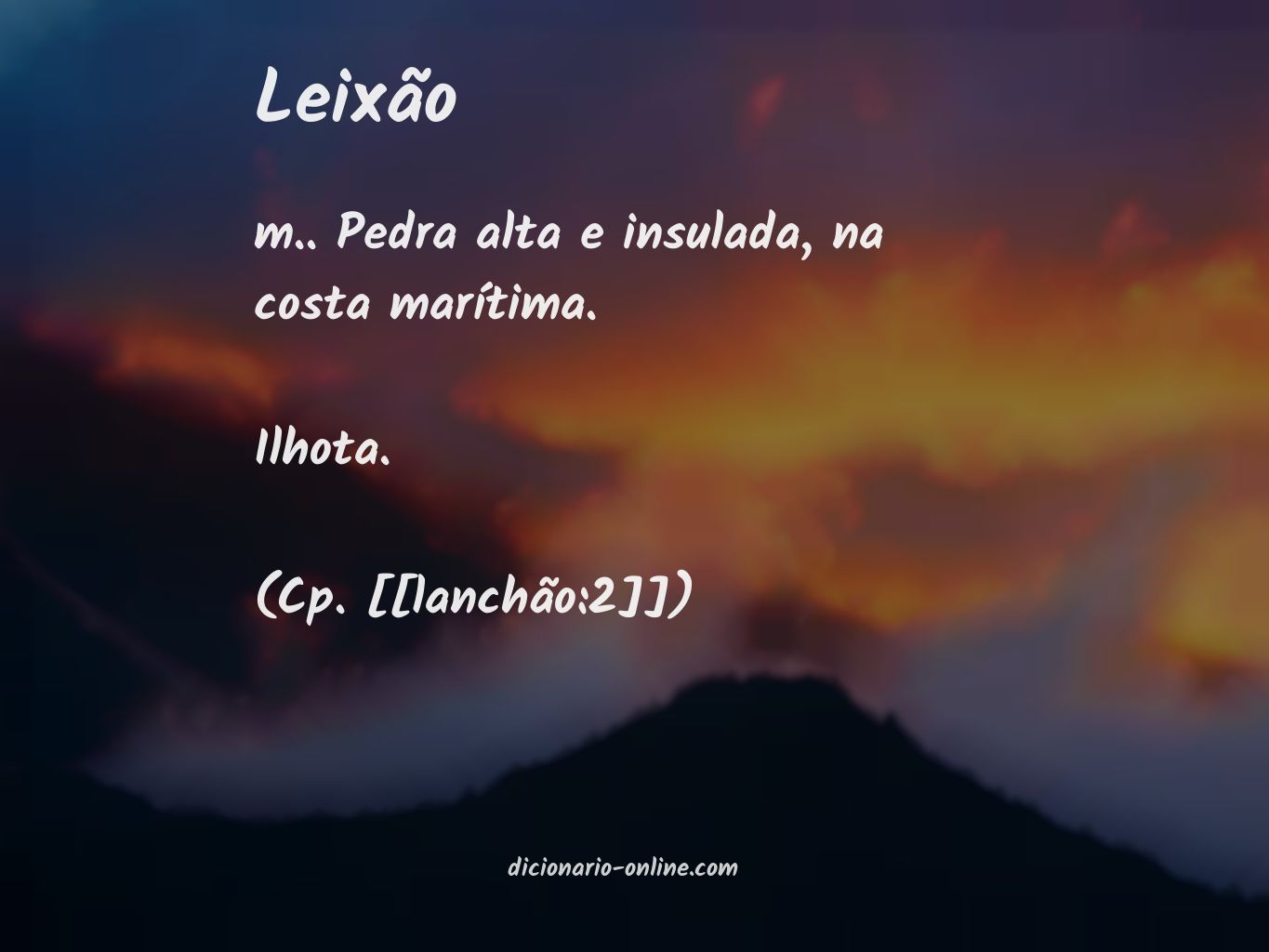 Significado de leixão