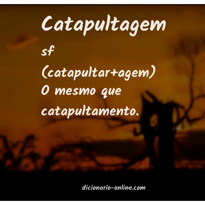 Significado de catapultagem
