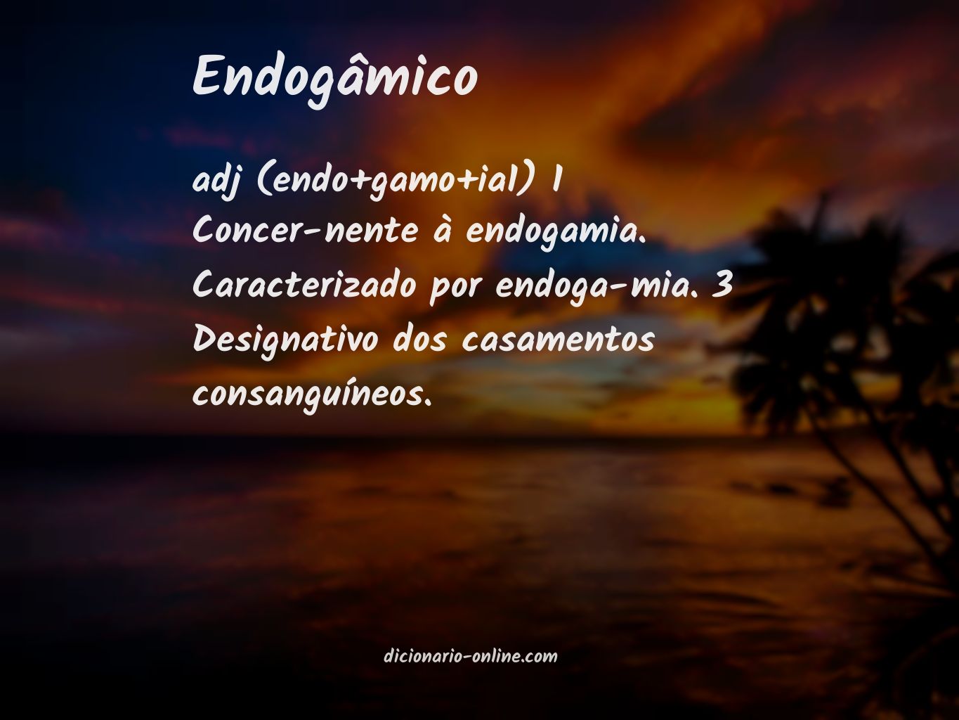 Significado de endogâmico