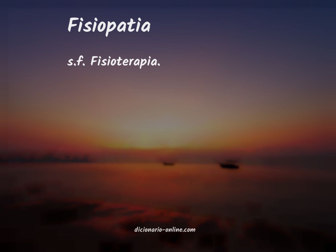 Significado de fisiopatia